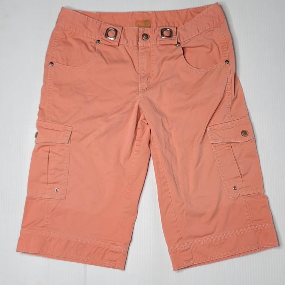Athleta 6 Pink Cargo Bermuda Shorts